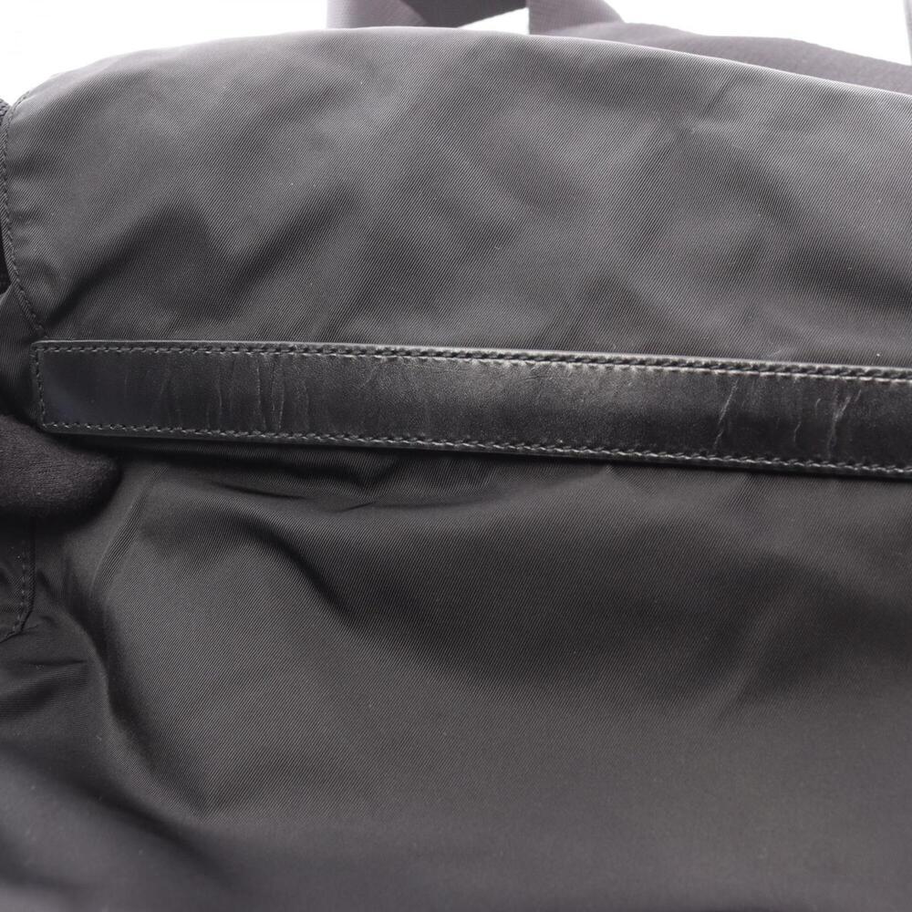 PRADA Black Leather Saffiano Shoulder Bag - Picture 6 of 9